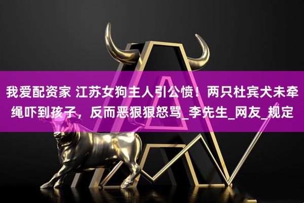 我爱配资家 江苏女狗主人引公愤！两只杜宾犬未牵绳吓到孩子，反而恶狠狠怒骂_李先生_网友_规定